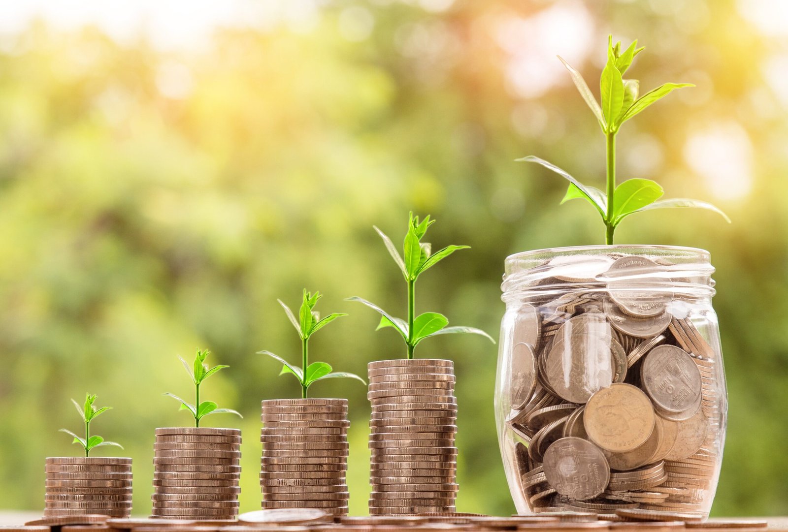 Coins symbolizing wealth management and financial planning